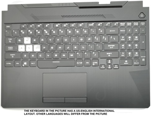Asus FA506IV-1A Keyboard (GREEK) Module/AS (RGB BACKLIGHT & TOUCHPAD) 