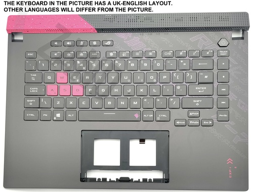 Asus G513QM-1H Keyboard (UK-ENGLISH) Module (BACKLIGHT, RGB 4-ZONE) X50
