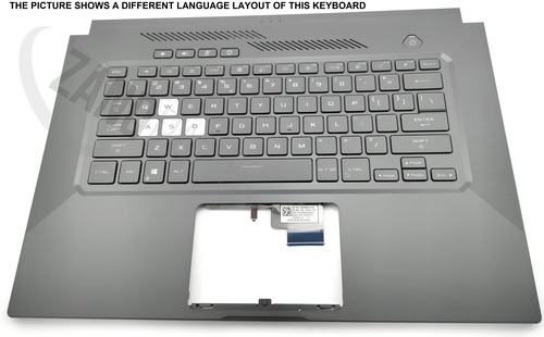Asus FX516PR-1A Keyboard (NORDIC) Module (BACKLIGHT, BLUE GREEN) 