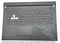 Asus G712LWS-1C Keyboard (BELGIAN) Module (BACKLIGHT, RGB 4-ZONE) (WITH TOUCHPAD) X70