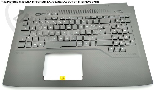 Asus GL503VM-1A Keyboard (HEBREW) Module/AS (BACKLIGHT, RGB)